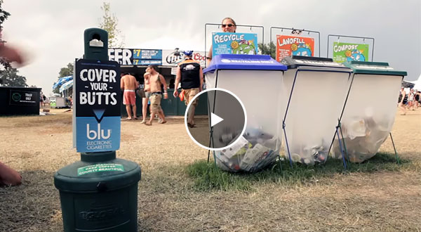 Blue eCigs Covers Your Butts at Bonnaroo